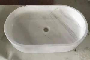 Hvítt Volakas vaskur til sölu