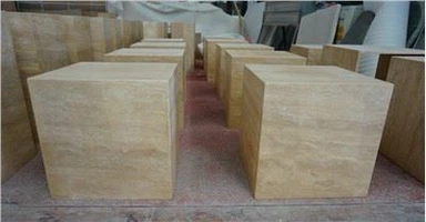 Rómversk Travertine teningur hliðarborðssamsetning